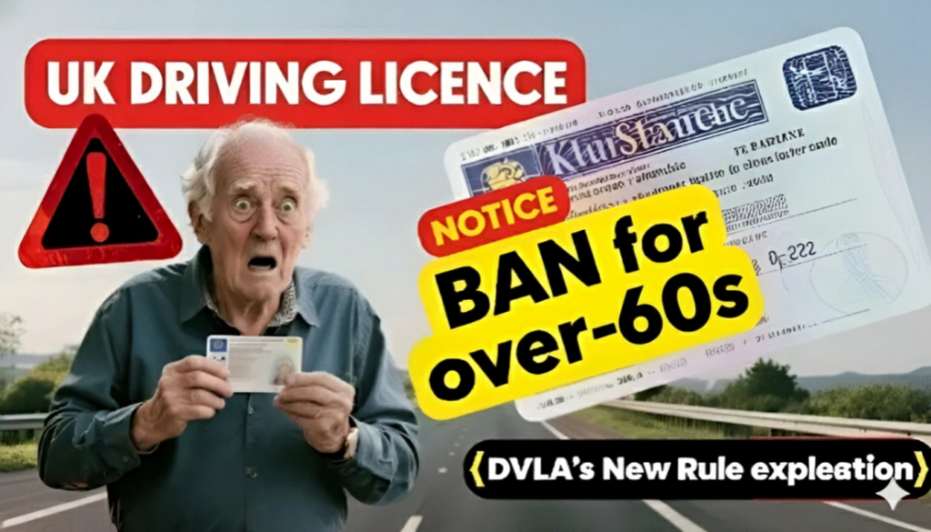 DVLA driving licence rules over 60
